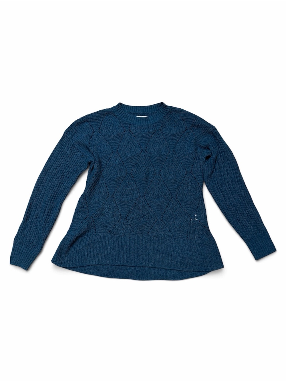 Sonoma Teal Textured Crewneck Sweater